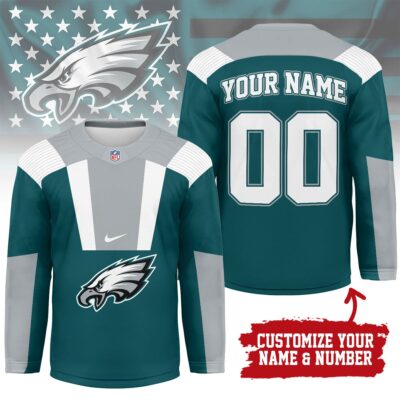 Philadelphia Eagles | Premium NFL Custom Name And Number Long Jersey - M