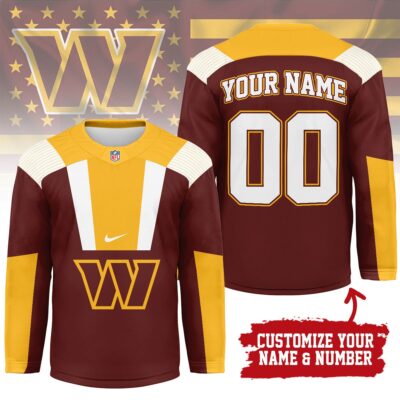 Washington Commanders | Premium NFL Custom Name And Number Long Jersey