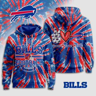 Buffalo Bills | Premium NFL Tie Dye 3D Hoodie
