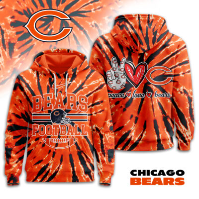 Chicago Bears | Premium NFL Tie Dye 3D Hoodie