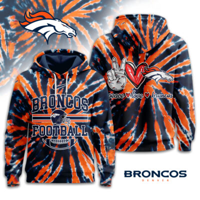 Denver Broncos | Premium NFL Tie Dye 3D Hoodie - 4XL