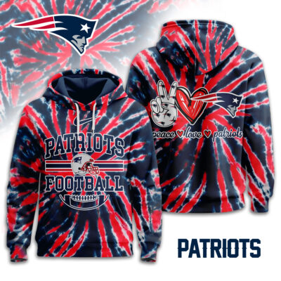 New England Patriots | Premium NFL Tie Dye 3D Hoodie