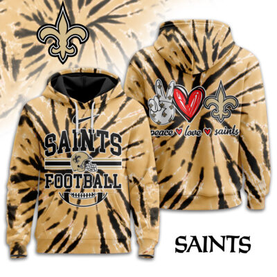 New Orleans Saints | Premium NFL Tie Dye 3D Hoodie