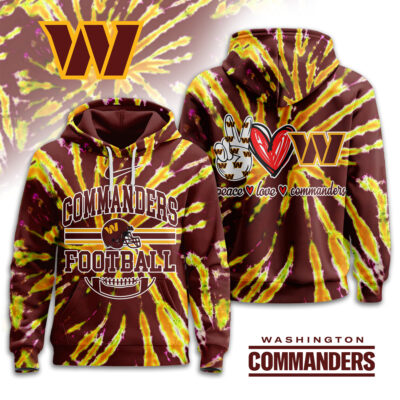 Washington Commanders | Premium NFL Tie Dye 3D Hoodie