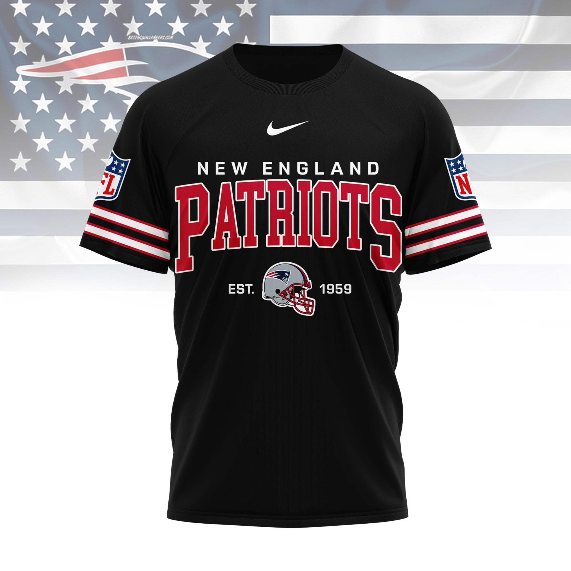 New England Patriots | Premium NFL Heritage 3D Shirt - Image 2