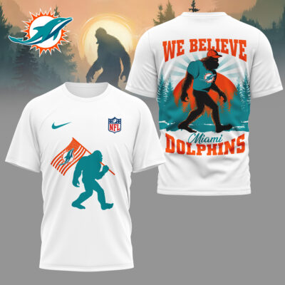 Miami Dolphins | Premium NFL and Bigfoot Fan 3D Shirt