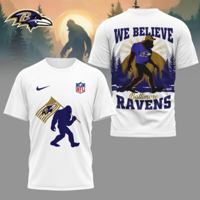Baltimore Ravens | Premium NFL and Bigfoot Fan 3D Shirt