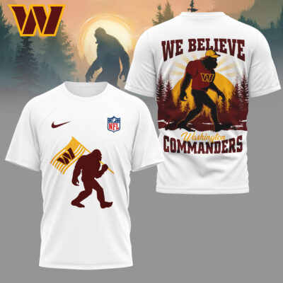 Washington Commanders | Premium NFL and Bigfoot Fan 3D Shirt