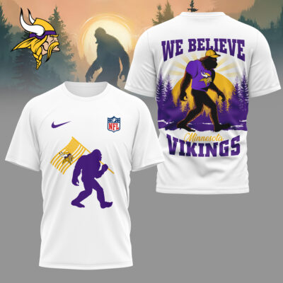 Minnesota Vikings | Premium NFL and Bigfoot Fan 3D Shirt