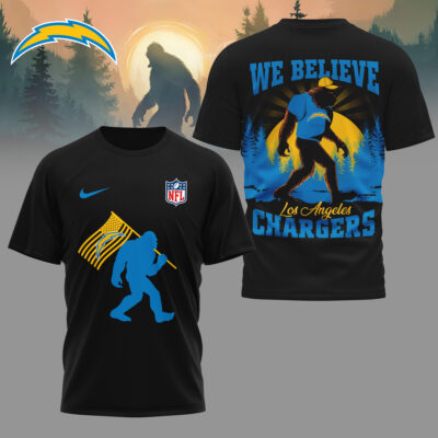 Los Angeles Chargers | Premium NFL and Bigfoot Fan 3D Shirt