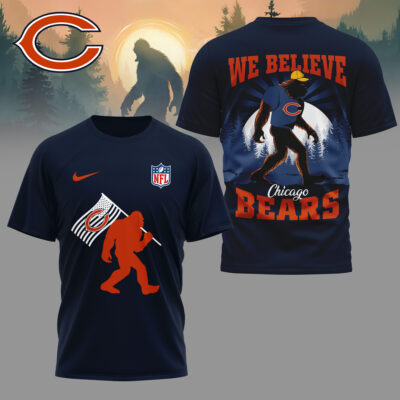 Chicago Bears | Premium NFL and Bigfoot Fan 3D Shirt