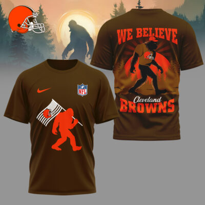 Cleveland Browns | Premium NFL and Bigfoot Fan 3D Shirt