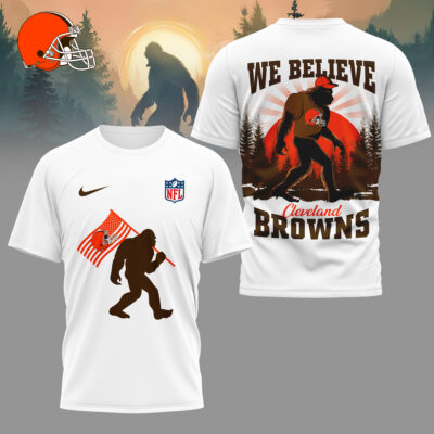 Cleveland Browns | Premium NFL and Bigfoot Fan 3D Shirt