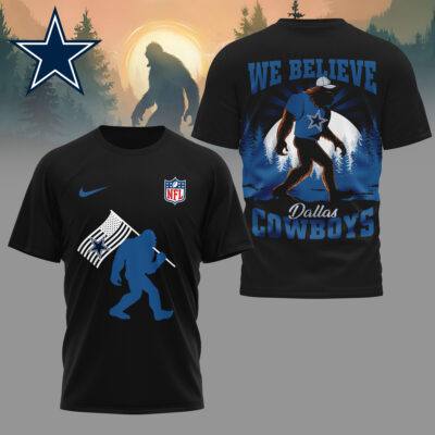 Dallas Cowboys | Premium NFL and Bigfoot Fan 3D Shirt