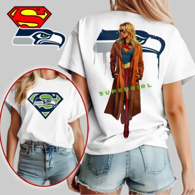 Seattle Seahawks | Premium NFL x Supergirl T-shirt