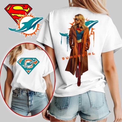 Miami Dolphins | Premium NFL x Supergirl T-shirt