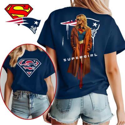 New England Patriots | Premium NFL x Supergirl T-shirt