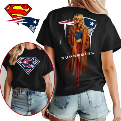 New England Patriots | Premium NFL x Supergirl T-shirt