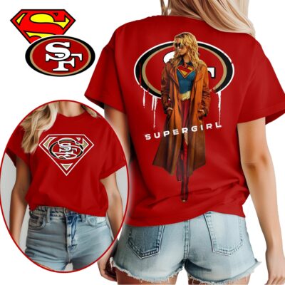 San Francisco 49ers | Premium NFL x Supergirl T-shirt