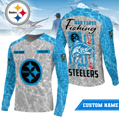 Pittsburgh Steelers | Premium NFL Love Fishing Long Sleeve Shirt
