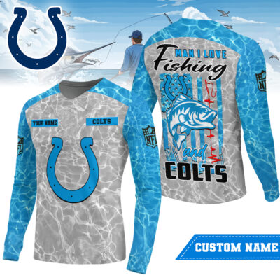 Indianapolis Colts | Premium NFL Love Fishing Long Sleeve Shirt