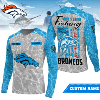 Denver Broncos | Premium NFL Love Fishing Long Sleeve Shirt
