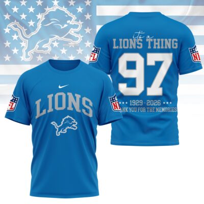 Detroit Lions | Premium NFL Legacy 3D Shirt