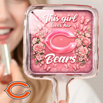 Chicago Bears | Premium NFL Butterfly Glam Handheld Mirror