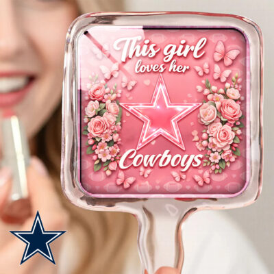 Dallas Cowboys | Premium NFL Butterfly Glam Handheld Mirror