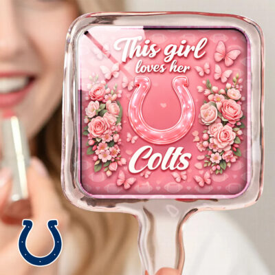 Indianapolis Colts | Premium NFL Butterfly Glam Handheld Mirror
