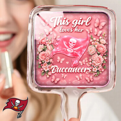 Tampa Bay Buccaneers | Premium NFL Butterfly Glam Handheld Mirror