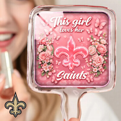New Orleans Saints | Premium NFL Butterfly Glam Handheld Mirror