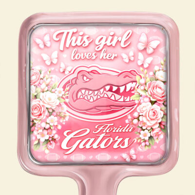 Florida Gators | Premium NCAA Butterfly Glam Handheld Mirror