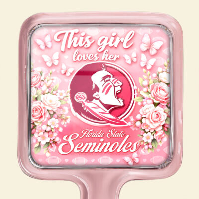 Florida State Seminoles | Premium NCAA Butterfly Glam Handheld Mirror