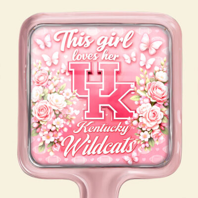 Kentucky Wildcats | Premium NCAA Butterfly Glam Handheld Mirror