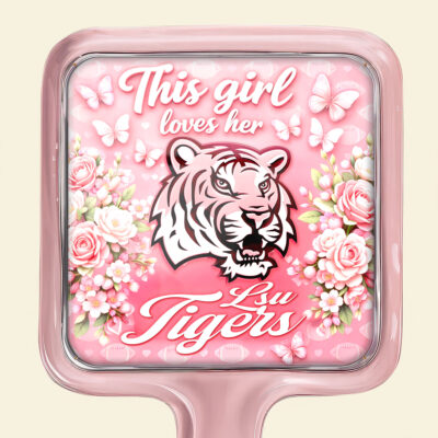 LSU Tigers | Premium NCAA Butterfly Glam Handheld Mirror