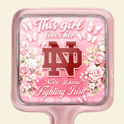 Notre Dame Fighting Irish | Premium NCAA Butterfly Glam Handheld Mirror