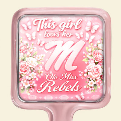 Ole Miss Rebels | Premium NCAA Butterfly Glam Handheld Mirror