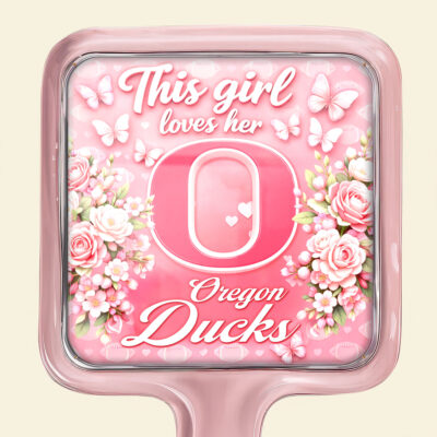 Oregon Ducks | Premium NCAA Butterfly Glam Handheld Mirror