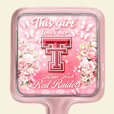 Texas Tech Red Raiders | Premium NCAA Butterfly Glam Handheld Mirror