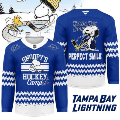 Tampa Bay Lightning | Premium NHL Snoopy Perfect Smile Hockey Jersey