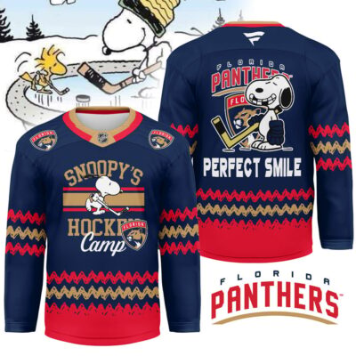 Florida Panthers | Premium NHL Snoopy Perfect Smile Hockey Jersey