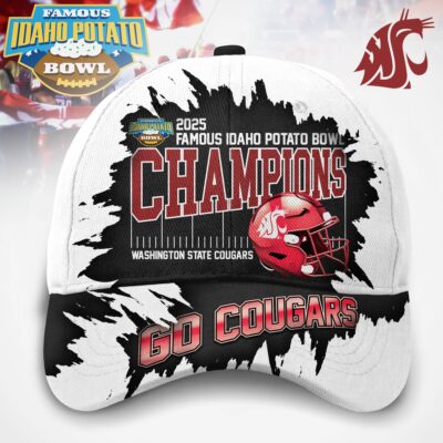 Washington State Cougars | Premium NCAA 2025 IDAHO POTATO BOWL CHAMPIONS Classic Cap