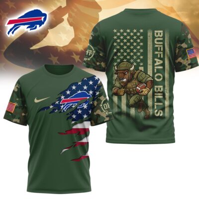 Buffalo Bills | Premium NFL Veteran Camo T-shirt