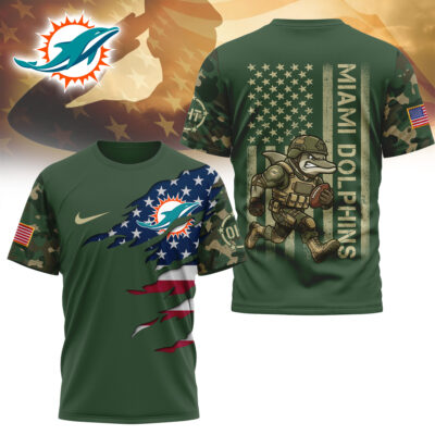 Miami Dolphins | Premium NFL Veteran Camo T-shirt - S