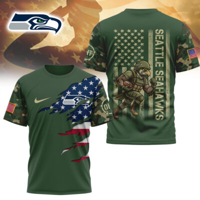Seattle Seahawks | Premium NFL Veteran Camo T-shirt
