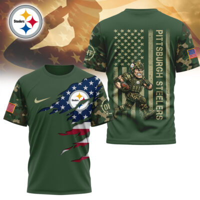 Pittsburgh Steelers | Premium NFL Veteran Camo T-shirt - 2XL
