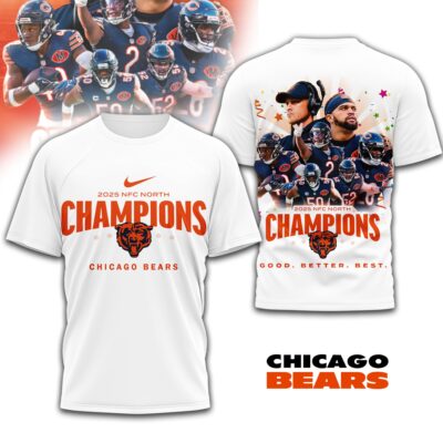 Chicago Bears | Premium NFL 2025 NFC North Champions 3D Shirt