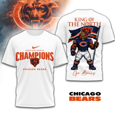 Chicago Bears | Premium NFL 2025 King Of The North 3D Shirt