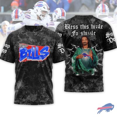 Bufffalo Bills | Premium NFL Snoop Dogg Bless this hizzle fo shizzle 3D Shirt